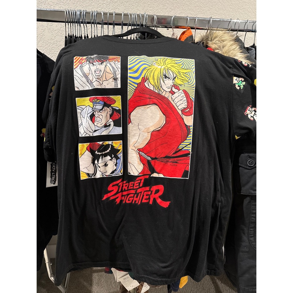 Capcom Street Fighter Mens 3XL Black T-Shirt 8-Bit Pixel Graphic Anime‎ Ken Ryu - Picture 7 of 7
